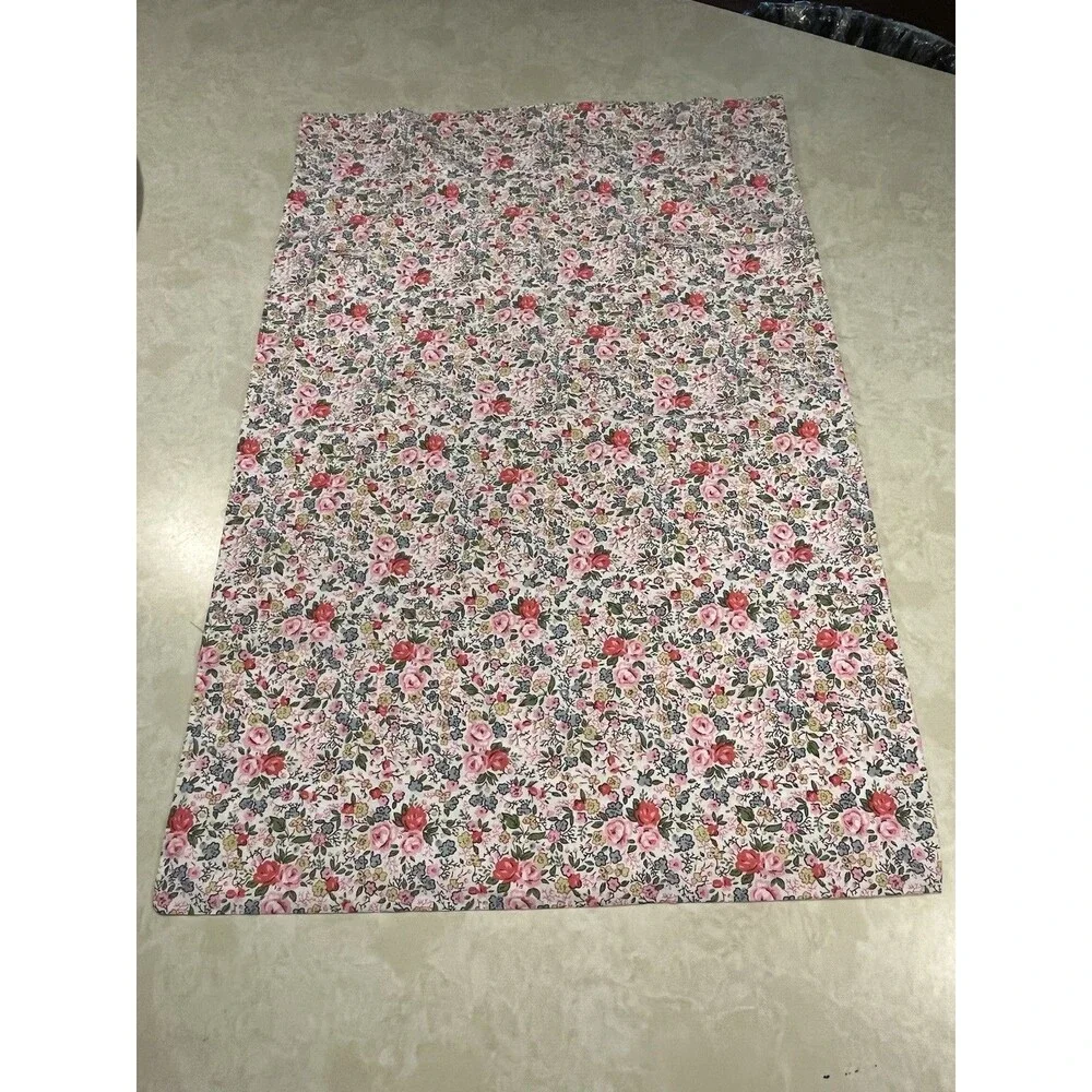 Laura Ashley Rowan Floral Pink Green Pillowcase Standard Craft